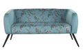 SOFA POLIESTER METAL 140X71X71 FLORES RAMA VERDE