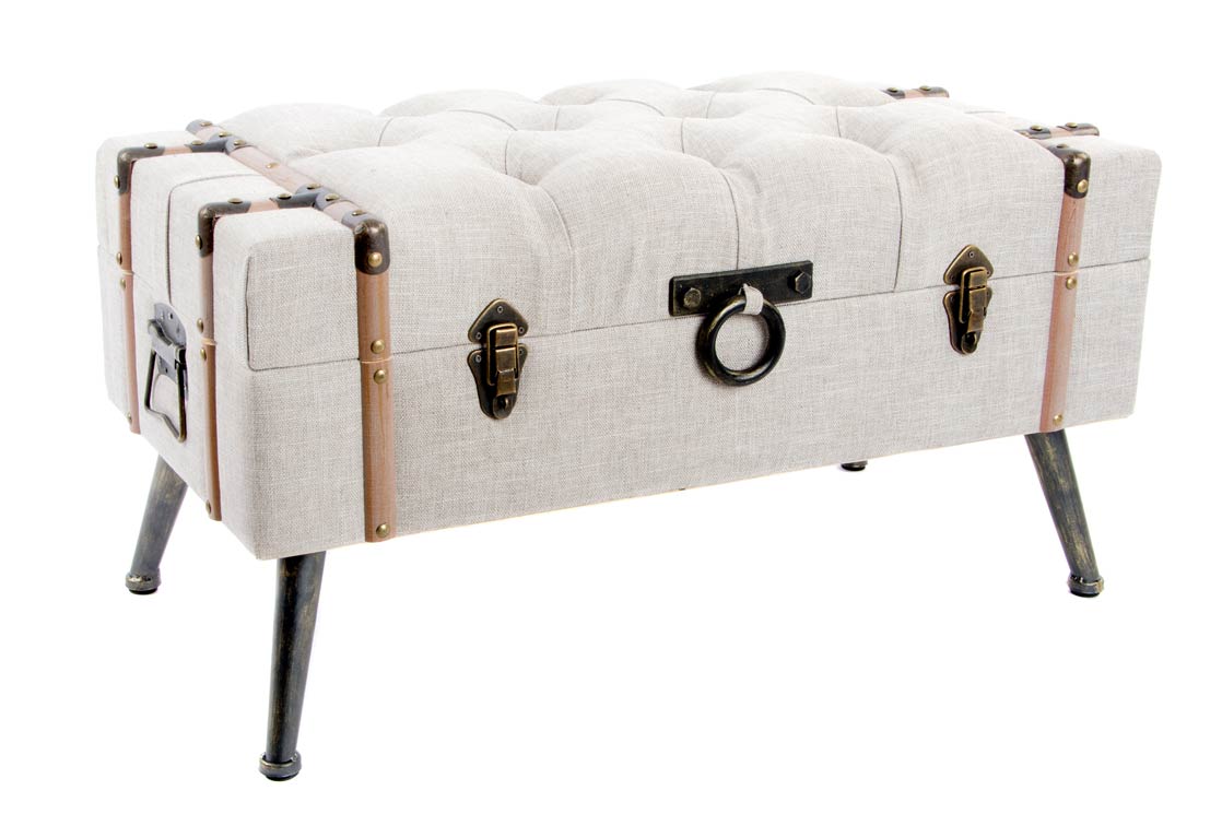 DESCALZADORA LINO MDF 82X42X43 BEIGE