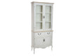 VITRINA SET 2 MADERA CRISTAL 88X40X88 NATURAL