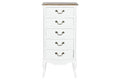 CHIFONIER MADERA 48X35X100 NATURAL BLANCO