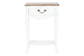 MESITA DE NOCHE MADERA 48X35X69 NATURAL BLANCO