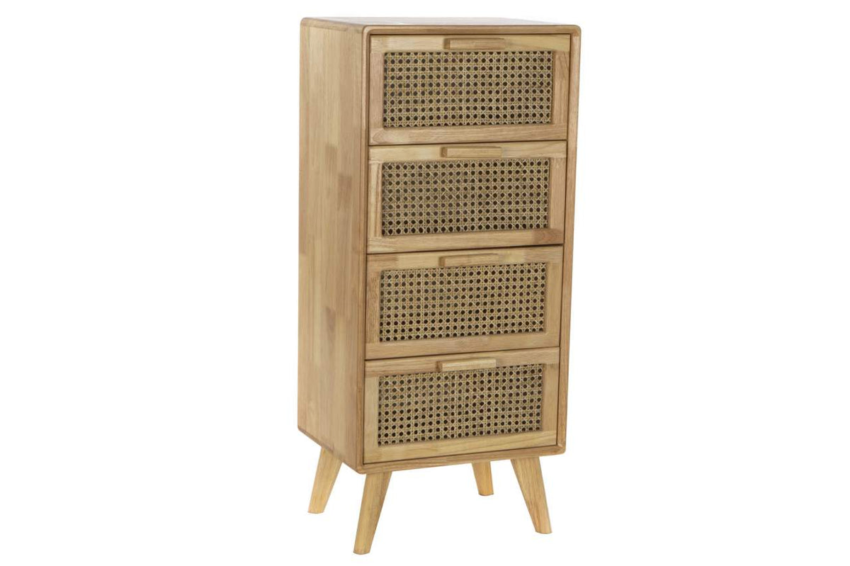 CAJONERA CAUCHO RATAN 40X30X90 REJILLA NATURAL