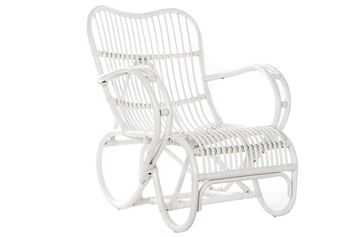 BUTACA RATAN 75X85X85 BLANCO