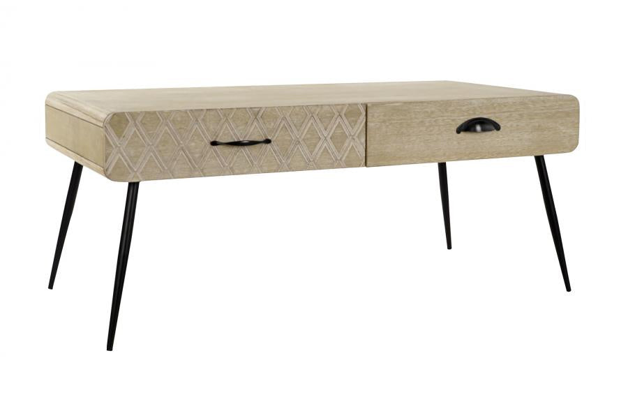 MESA CENTRO PAULOWNIA MDF 100X52X47 CAJONES