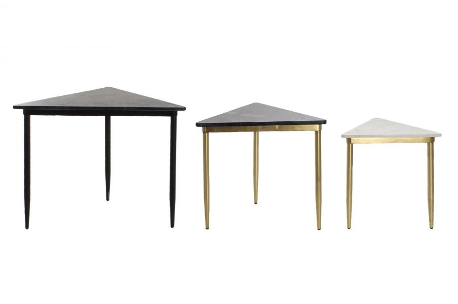 MESITA AUXILIAR SET 3 MARMOL 68X46,5X53 MESDA AUXI