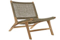 BUTACA TECA RATAN 65X80X68 MARRON