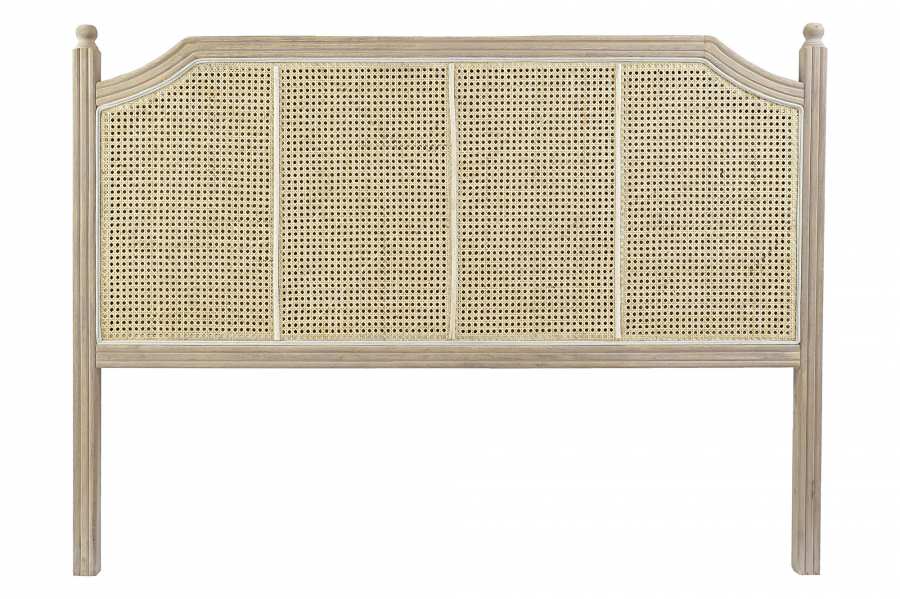 CABECERO CAMA RATAN RUBBERWOOD 160X6X120 REJILLA