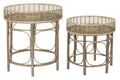MESITA AUXILIAR SET 2 RATAN 61X61X64 49,5X51