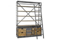 ESTANTERIA MADERA RECICLADA 164X47X226 ESCALERA