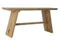 CONSOLA MADERA RECICLADA 160X45X76 NATURAL