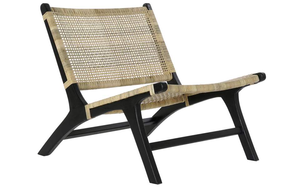 BUTACA TECA RATAN 65X78X68 NEGRO