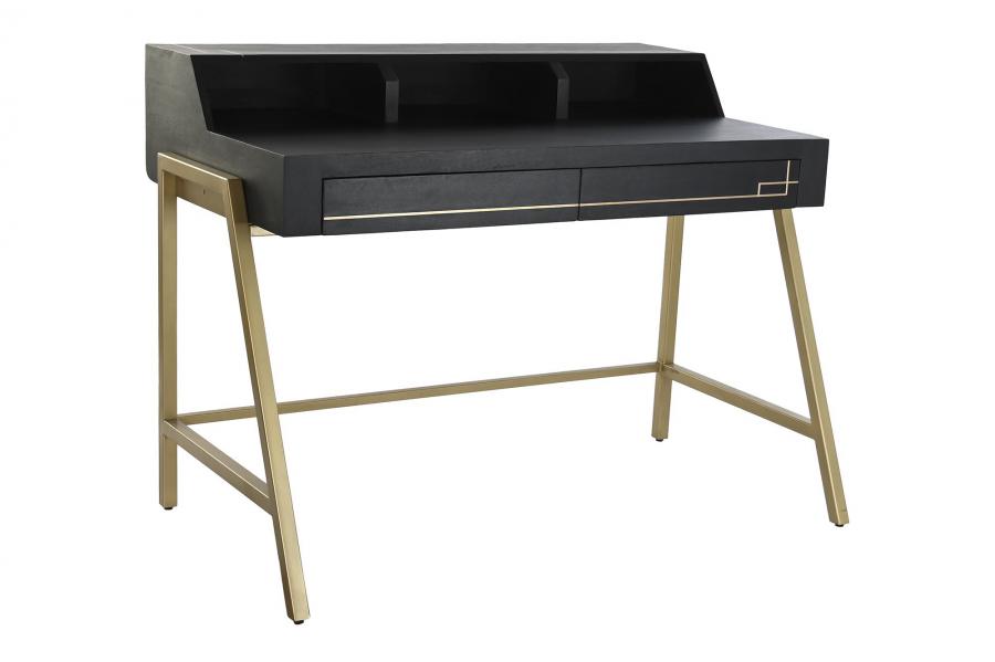 ESCRITORIO MANGO METAL 119X70X93,5 NEGRO