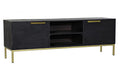 MUEBLE TV MANGO METAL 147X38X51 NEGRO