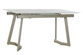 MESA COMEDOR CRISTAL 140X80X76 180 EXTENSIBLE