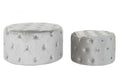 REPOSAPIES SET 2 VELVET MDF 78X78X42 TERCIOPELO