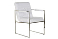 BUTACA ACERO POLIESTER 56X68X92 BLANCO