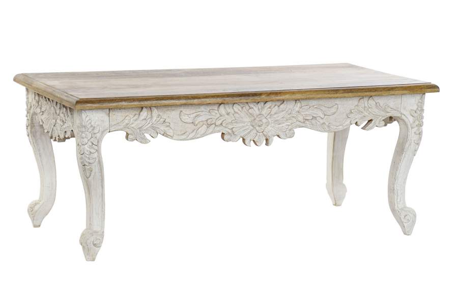 MESA CENTRO MANGO MADERA 120X61X49 PAVO REAL