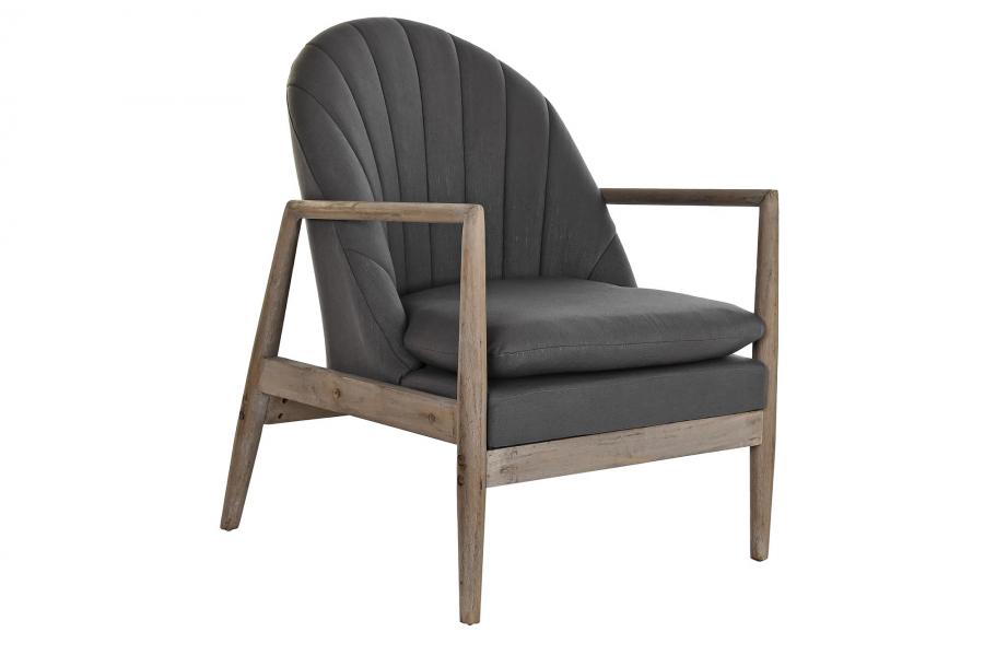 BUTACA ABETO POLIESTER 68X69X89 GRIS OSCURO