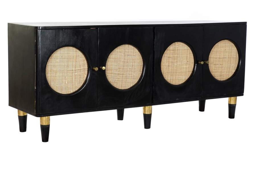 BUFFET MANGO RATAN 150X40X65 NEGRO