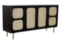BUFFET MANGO RATAN 150X40X78 NEGRO