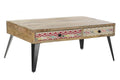 MESA CENTRO MANGO METAL 110X70X46 MARRON