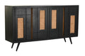 BUFFET MANGO RATAN 160X40X90 NEGRO