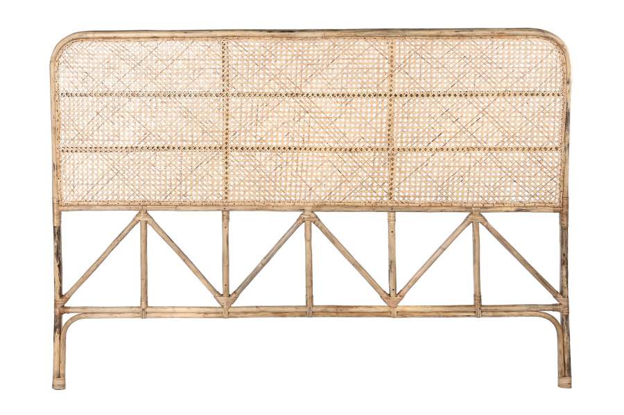 CABECERO CAMA RATAN 177X5X129 NATURAL NATURAL