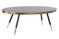 MESA CENTRO ACERO CRISTAL 110X50X41,5 SIMIL MARMOL
