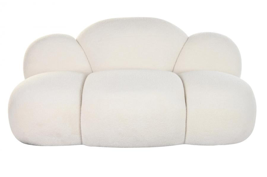 SOFA POLIESTER 149X76X77 NUBE BORREGUITO BLANCO