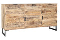BUFFET MANGO METAL 150X40X80 NATURAL NATURAL