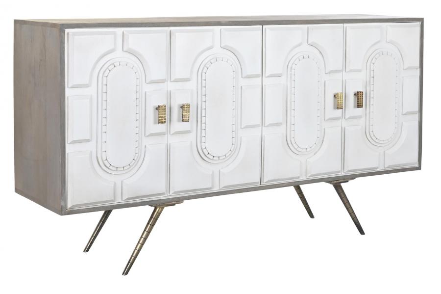 BUFFET MANGO METAL 152X43X84 BLANCO