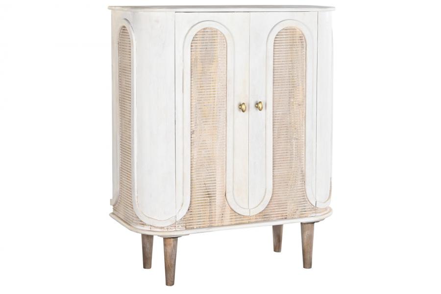 APARADOR MANGO METAL 92X40X113 BLANCO