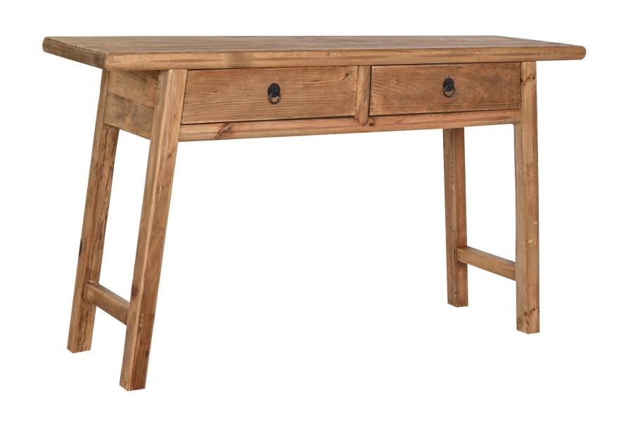 CONSOLA MADERA RECICLADA PINO 140X38X80 NATURAL