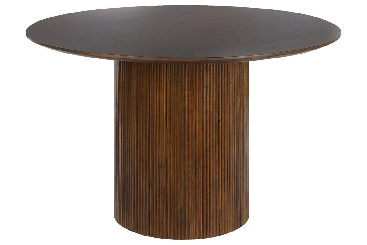 MESA COMEDOR MANGO 120X120X76 NATURAL