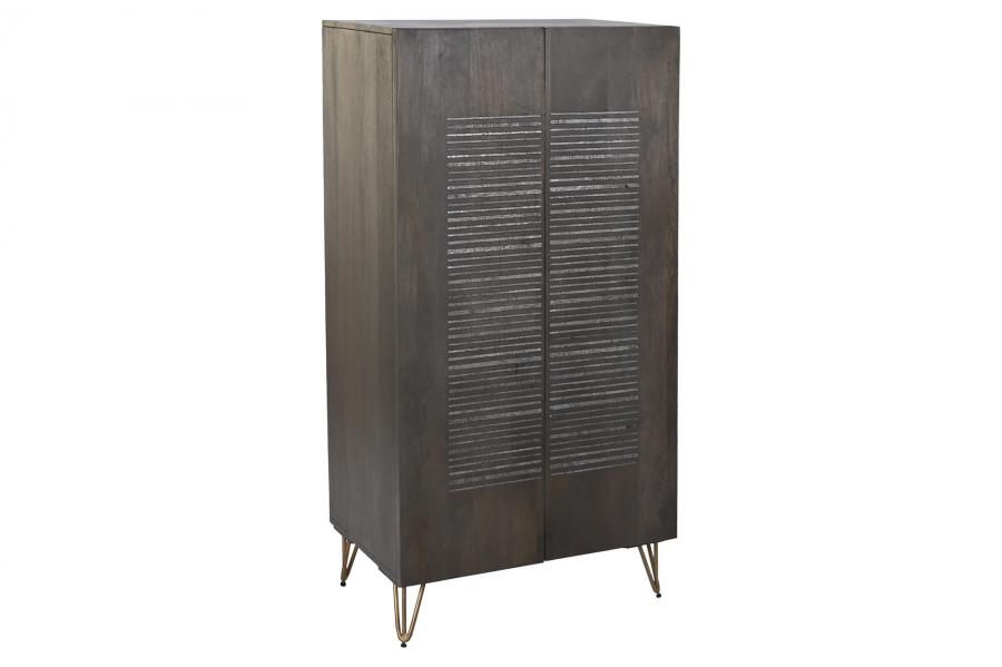 ARMARIO MANGO METAL 70X45X142 MARRON