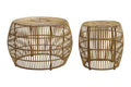 MESA CENTRO SET 2 BAMBU 70X70X50 NATURAL