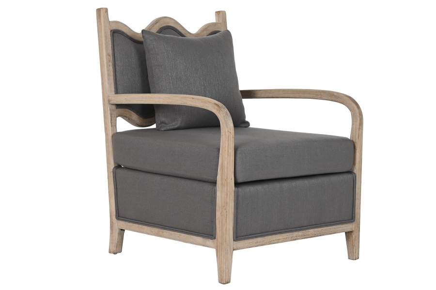 BUTACA ABETO POLIESTER 70X70X88 GRIS OSCURO