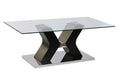 MESA CENTRO CRISTAL TEMPLADO MDF 120X60X45 NEGRO