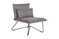 SILLON POLIESTER METAL 66X78X75 CON COJIN GRIS