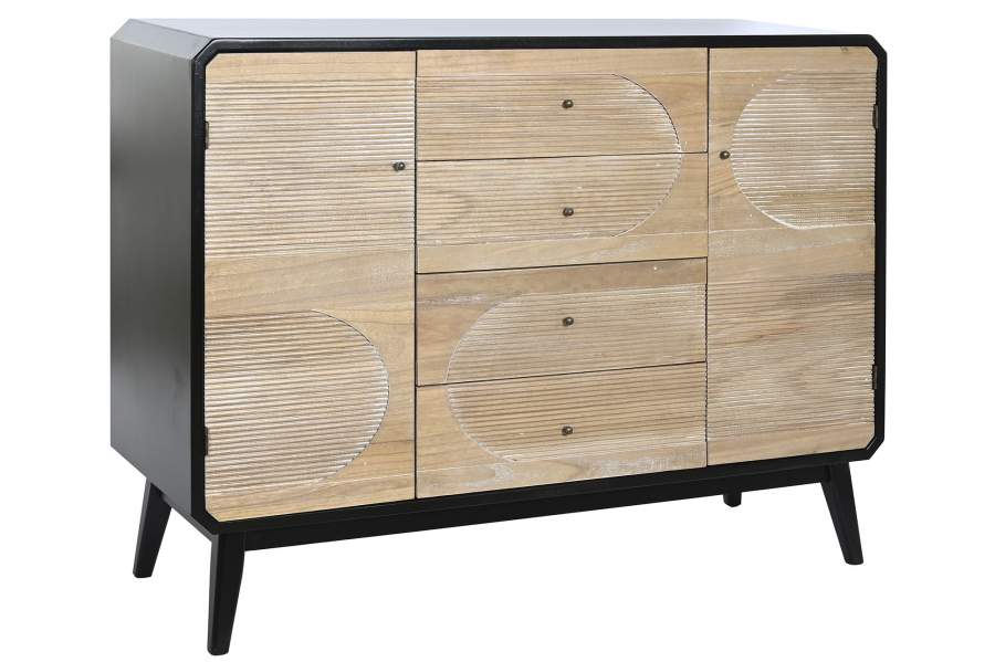 BUFFET MADERA 120X40X90,5 NEGRO