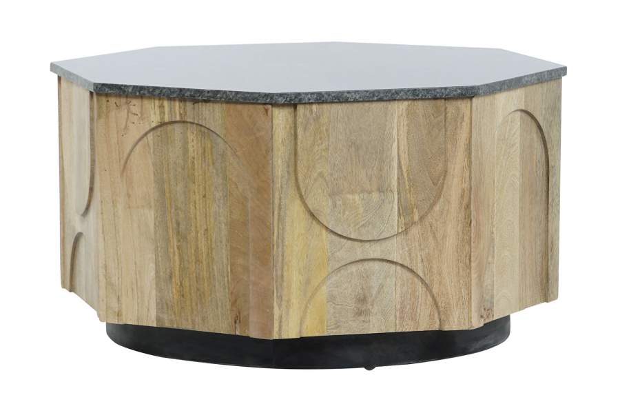 MESA CENTRO MANGO MARMOL 80X80X45