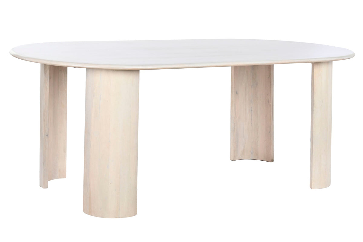 MESA COMEDOR MANGO 200X100X76 BLANCO
