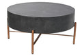 MESA CENTRO MANGO METAL 90X90X45 NEGRO
