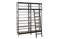 ESTANTERIA METAL MANGO 180X35X220 ESCALERA NEGRO