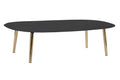 MESA CENTRO HIERRO 122X60X30 RUGOSO NEGRO