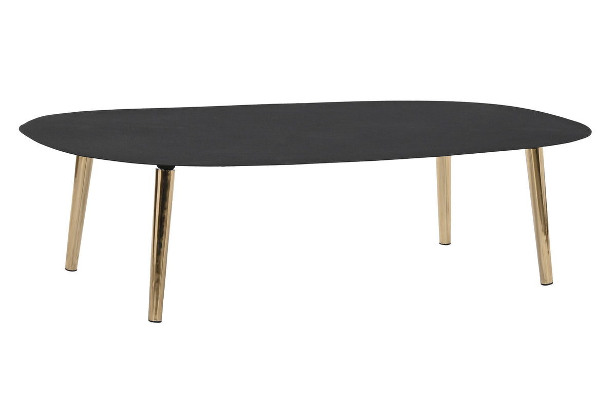 MESA CENTRO HIERRO 122X60X30 RUGOSO NEGRO