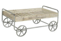 CARRO ABETO METAL 110X67X46 CARRO RUSTICO NATURAL