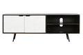 MUEBLE TV MANGO 140X35X50 MARRON OSCURO