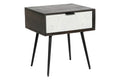 MESITA DE NOCHE MANGO METAL 45X38X50 WENGUE