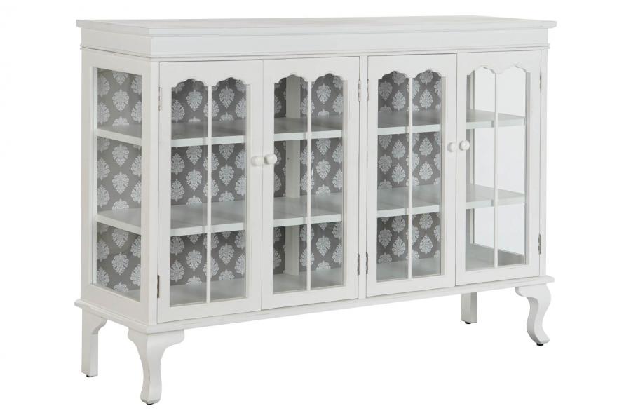 BUFFET ABETO CRISTAL 142,5X40,5X101,5 BLANCO
